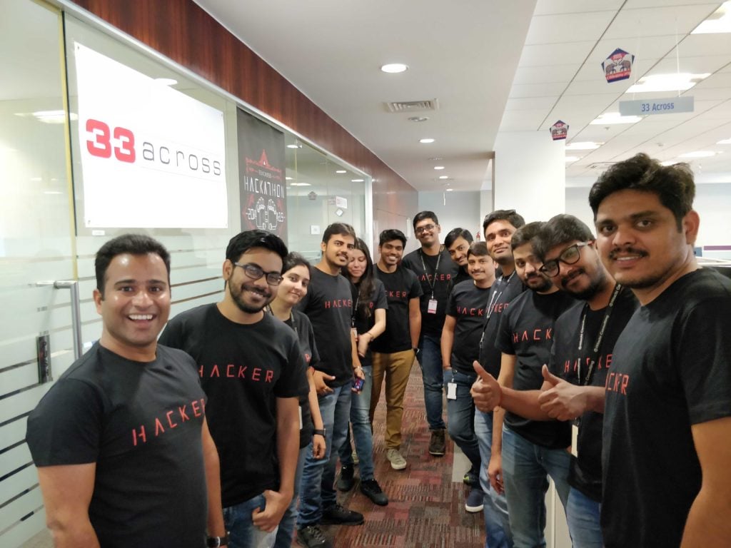 33Across Hackathon Participants from the India team